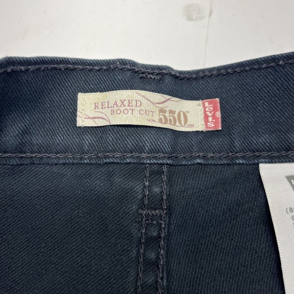 Levis 550 Womens Size 6 Relaxed Boot Cut Denim Jeans Black vintage 90’s - Picture 10 of 12